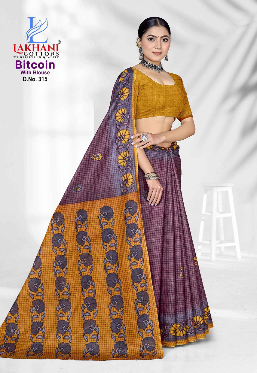Bitcoin Vol 3 By Lakhani Cotton Printed Daily Wear Saree Orders In India